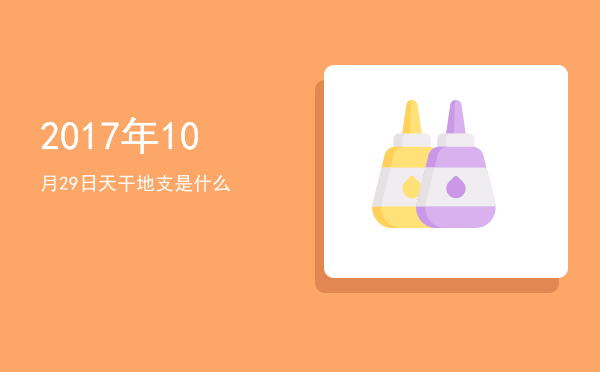 2017年10月29日天干地支是什么