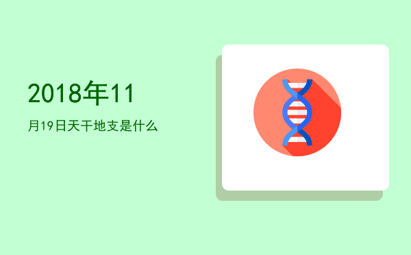 2018年11月19日天干地支是什么