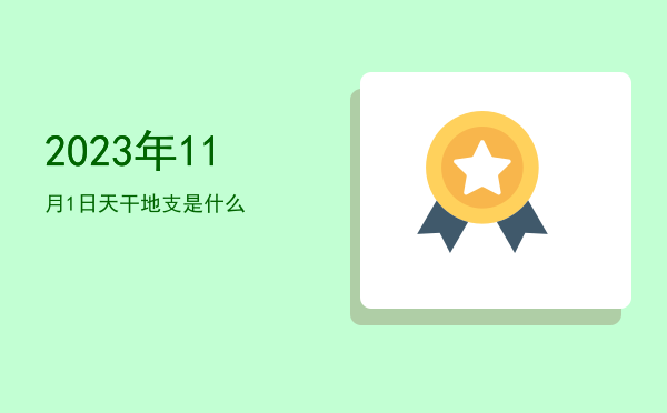 2023年11月1日天干地支是什么