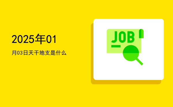 2025年01月03日天干地支是什么