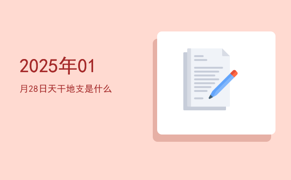 2025年01月28日天干地支是什么