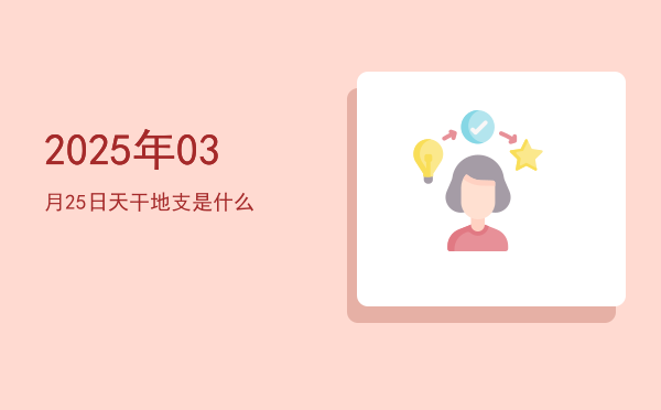 2025年03月25日天干地支是什么