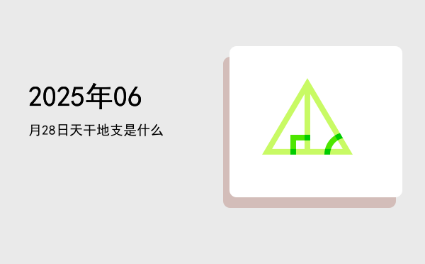 2025年06月28日天干地支是什么