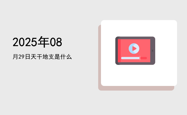 2025年08月29日天干地支是什么