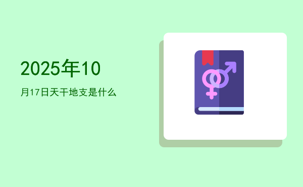 2025年10月17日天干地支是什么