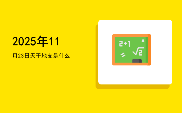 2025年11月23日天干地支是什么