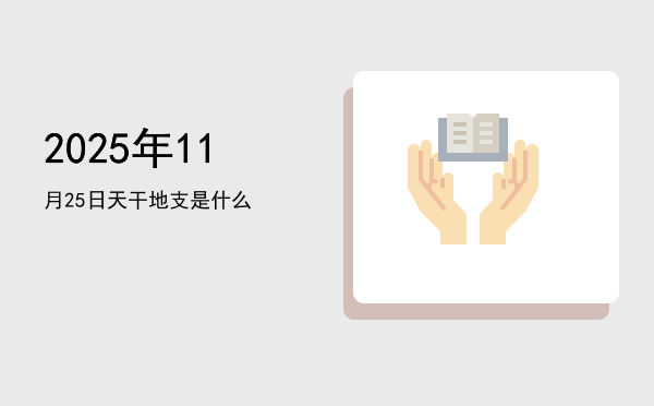 2025年11月25日天干地支是什么