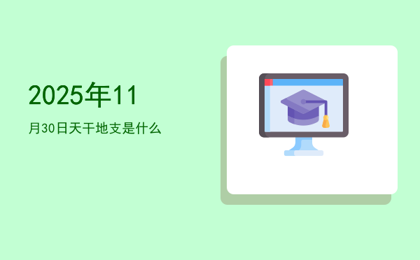 2025年11月30日天干地支是什么