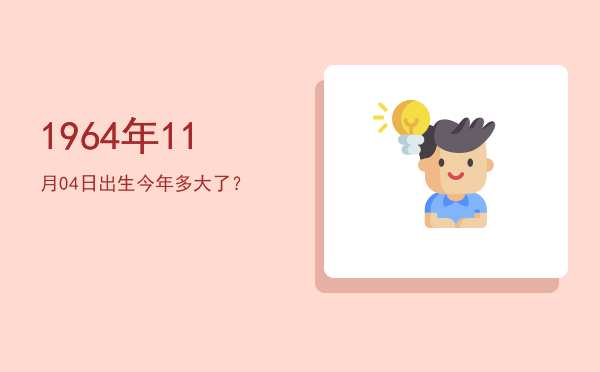 1964年11月04日出生今年多大了?