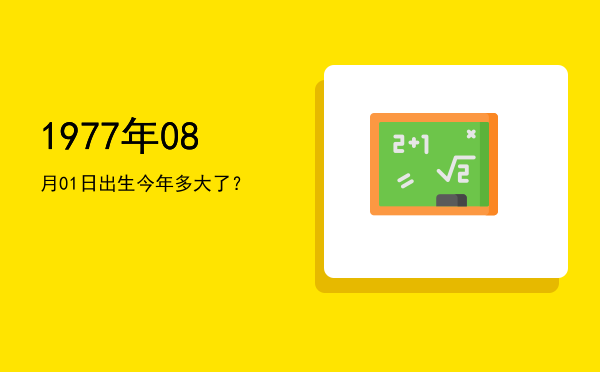 1977年08月01日出生今年多大了?