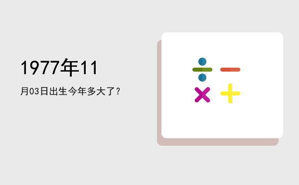 1977年11月03日出生今年多大了?