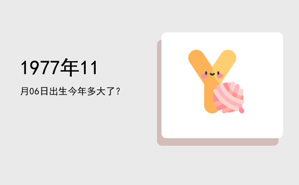 1977年11月06日出生今年多大了?