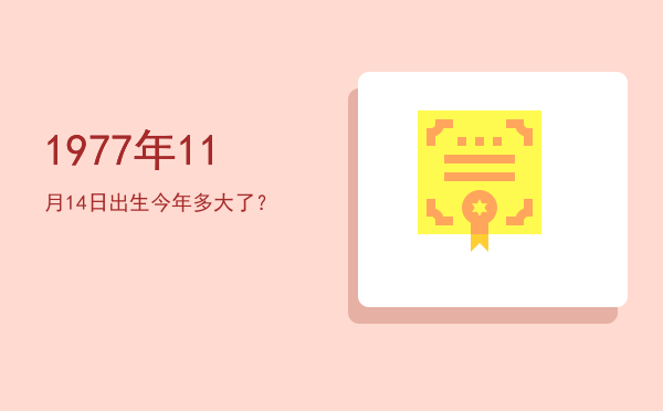 1977年11月14日出生今年多大了?