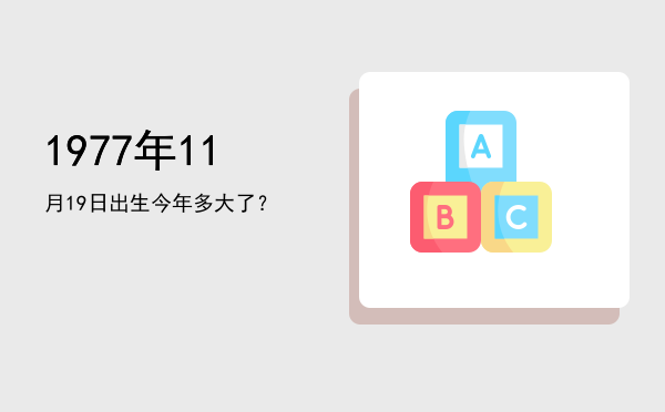 1977年11月19日出生今年多大了?