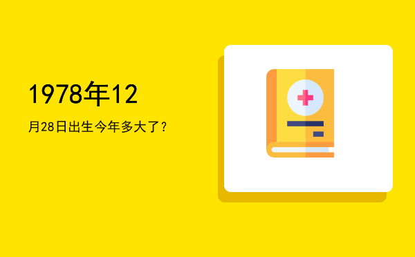 1978年12月28日出生今年多大了?