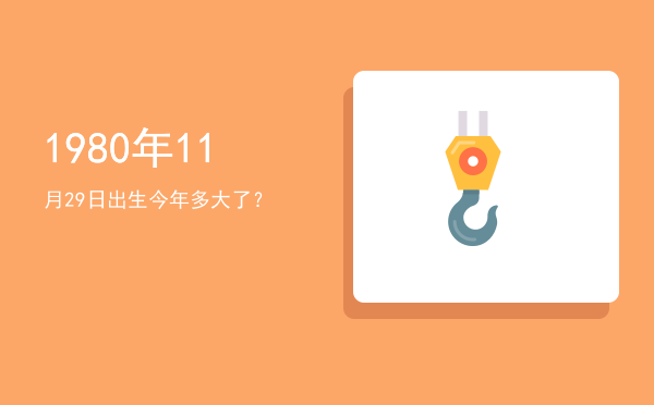 1980年11月29日出生今年多大了?