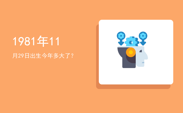 1981年11月29日出生今年多大了?