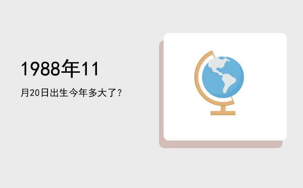 1988年11月20日出生今年多大了?