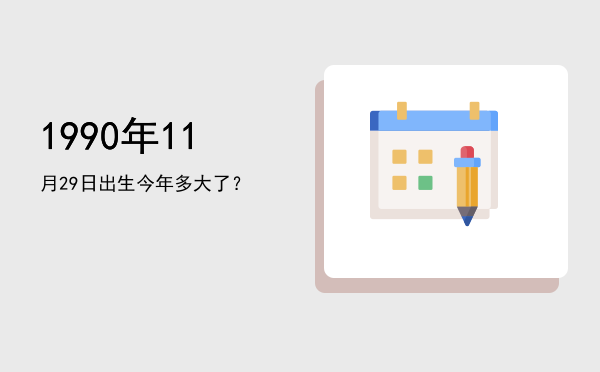 1990年11月29日出生今年多大了?
