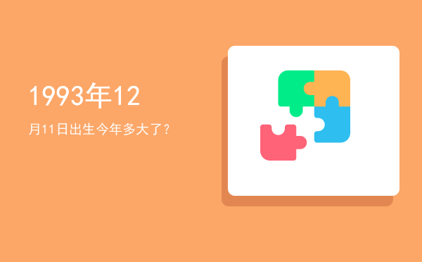 1993年12月11日出生今年多大了?
