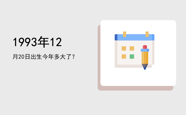 1993年12月20日出生今年多大了?