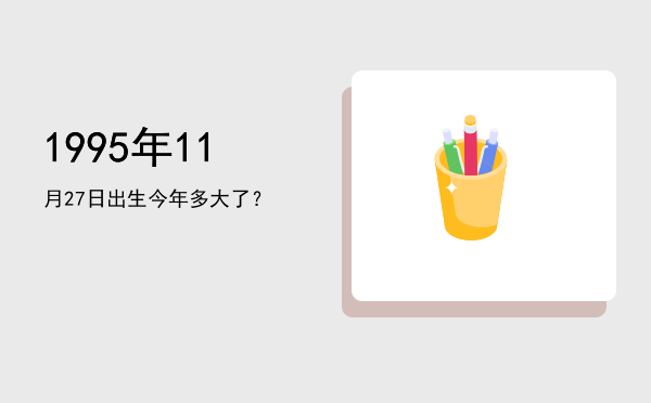 1995年11月27日出生今年多大了?