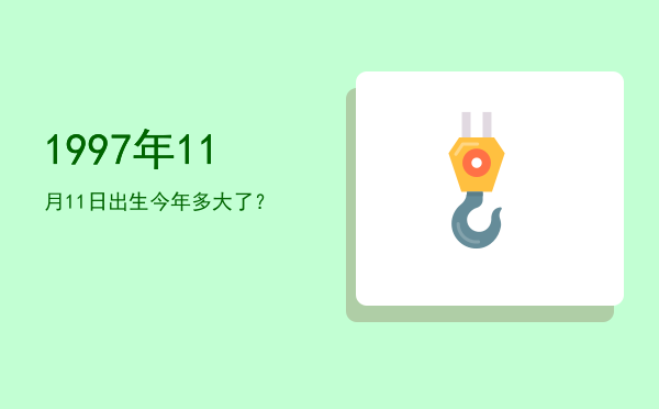 1997年11月11日出生今年多大了?