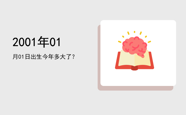 2001年01月01日出生今年多大了?