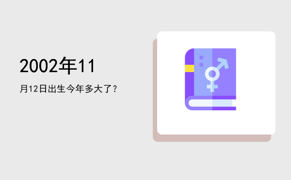 2002年11月12日出生今年多大了?