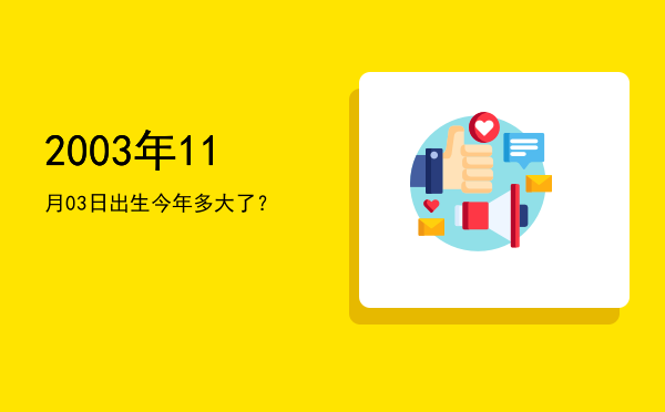 2003年11月03日出生今年多大了?