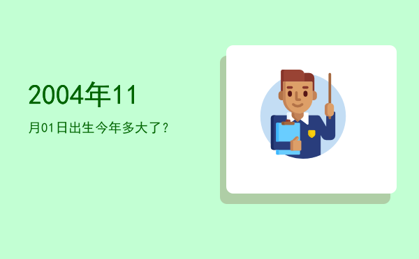 2004年11月01日出生今年多大了?