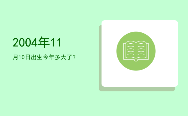 2004年11月10日出生今年多大了?