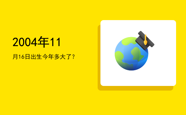 2004年11月16日出生今年多大了?