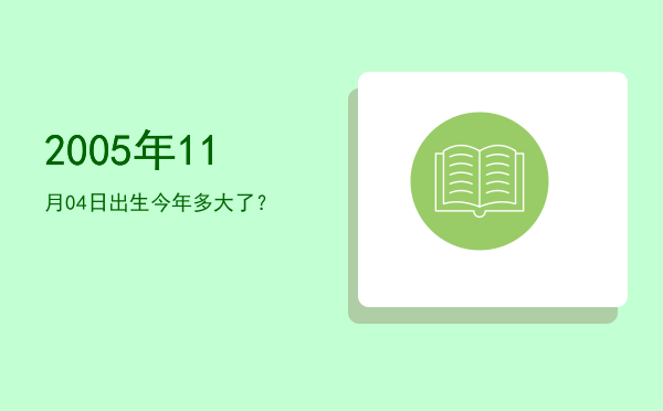 2005年11月04日出生今年多大了?