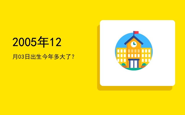 2005年12月03日出生今年多大了?
