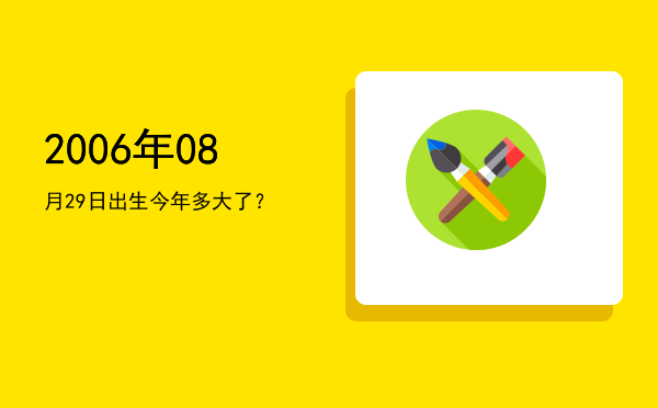 2006年08月29日出生今年多大了?