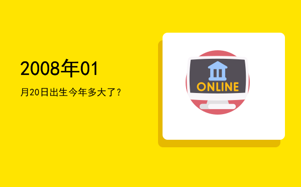 2008年01月20日出生今年多大了?