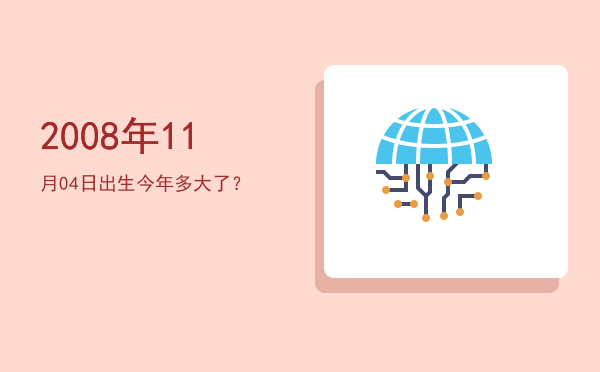 2008年11月04日出生今年多大了?