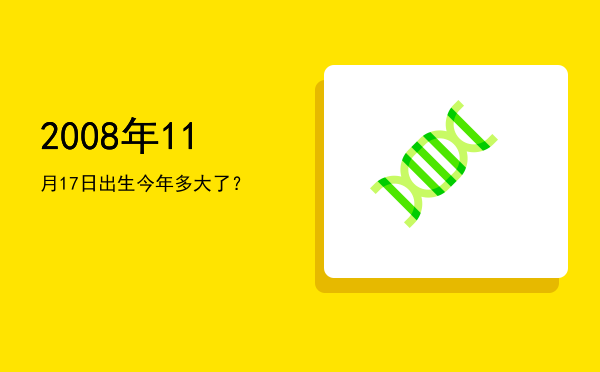 2008年11月17日出生今年多大了?