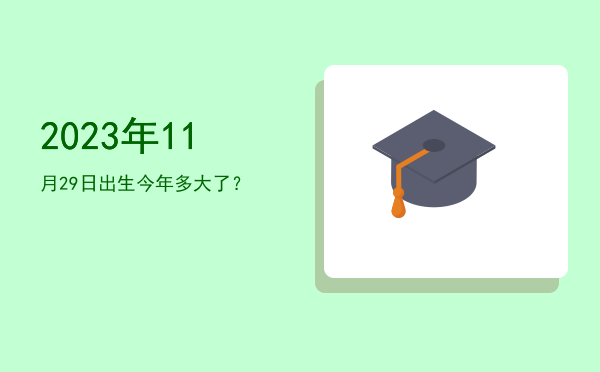 2023年11月29日出生今年多大了?