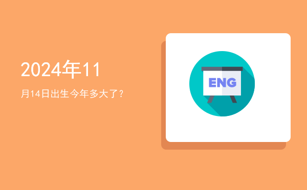 2024年11月14日出生今年多大了?