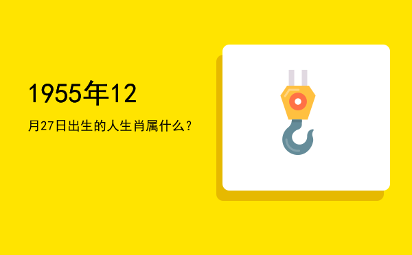1955年12月27日出生的人生肖属什么?
