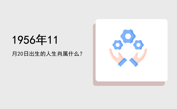 1956年11月20日出生的人生肖属什么?