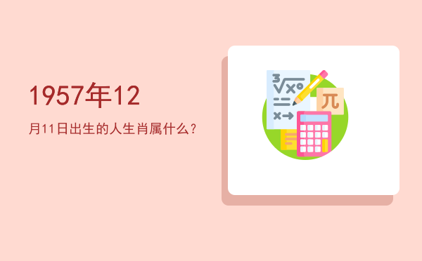 1957年12月11日出生的人生肖属什么?
