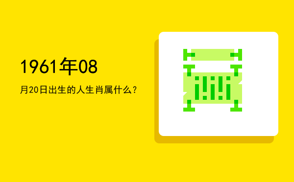 1961年08月20日出生的人生肖属什么?