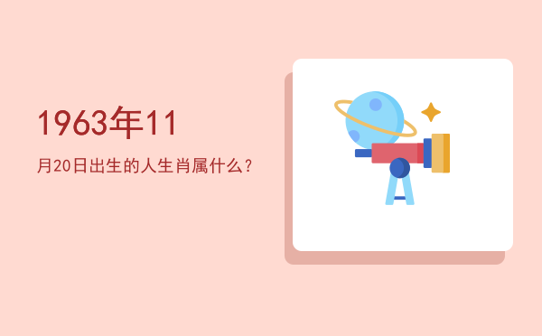 1963年11月20日出生的人生肖属什么?