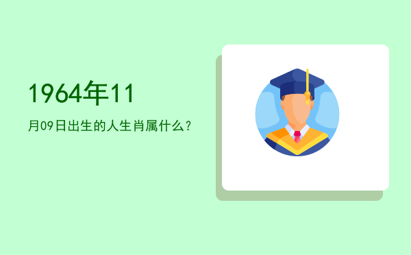 1964年11月09日出生的人生肖属什么?