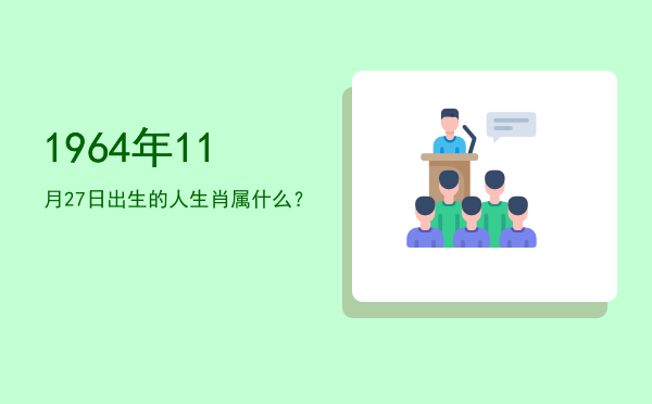 1964年11月27日出生的人生肖属什么?
