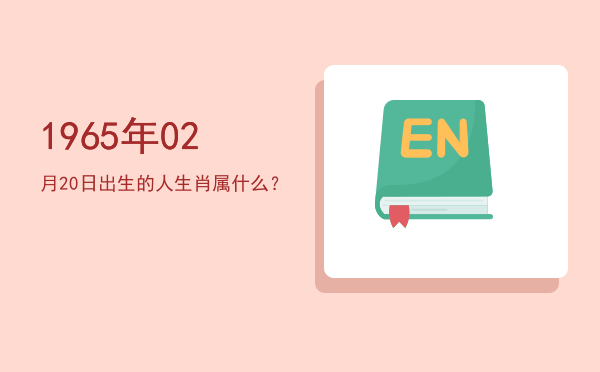 1965年02月20日出生的人生肖属什么?