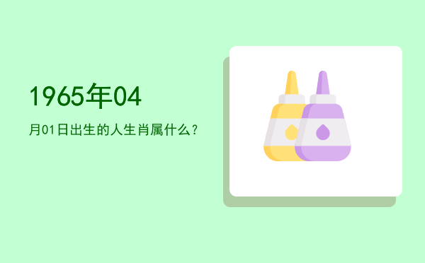 1965年04月01日出生的人生肖属什么?
